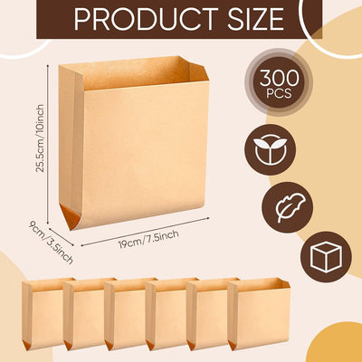 Bolsa papel kraft encerada para higiene femenina 7.5x10pulg 300uds