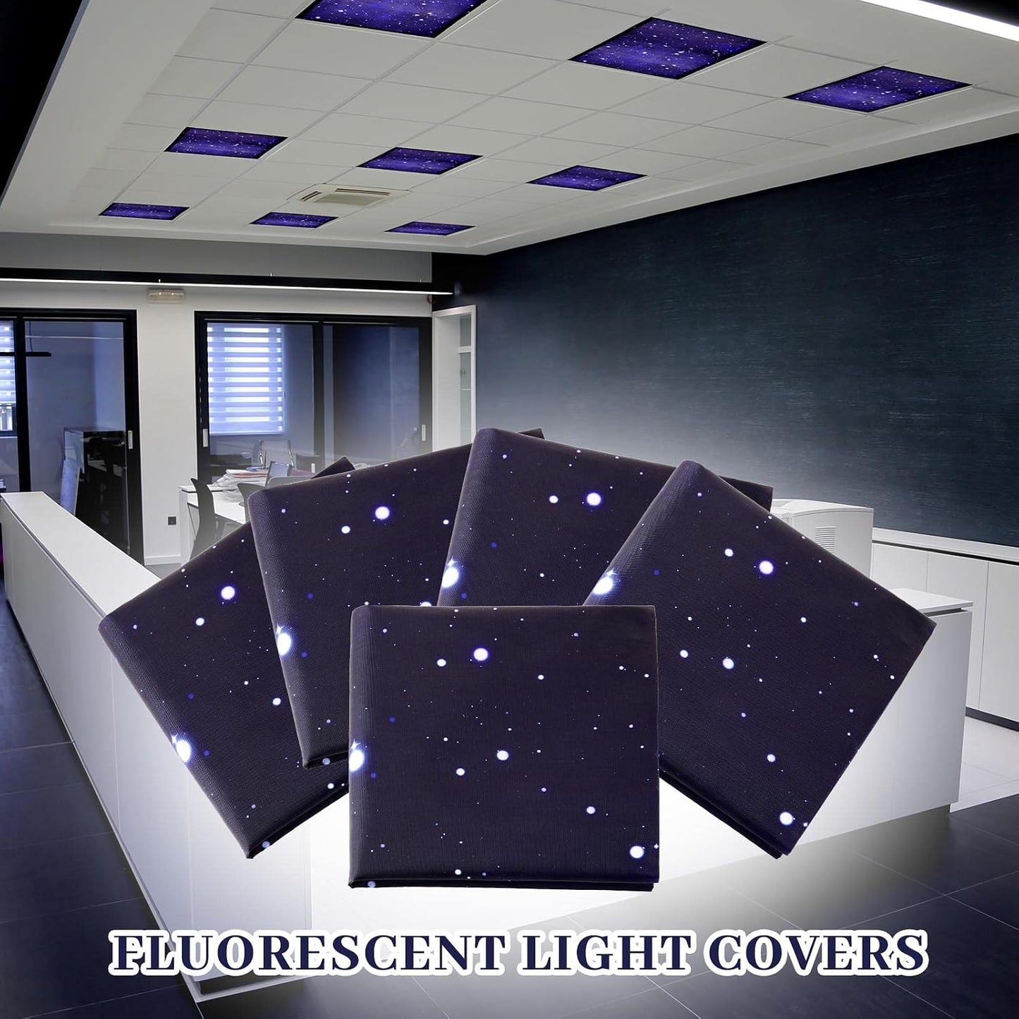 6 Pzas Cubiertas Magnéticas Luz Fluorescente 4x2ft Aula