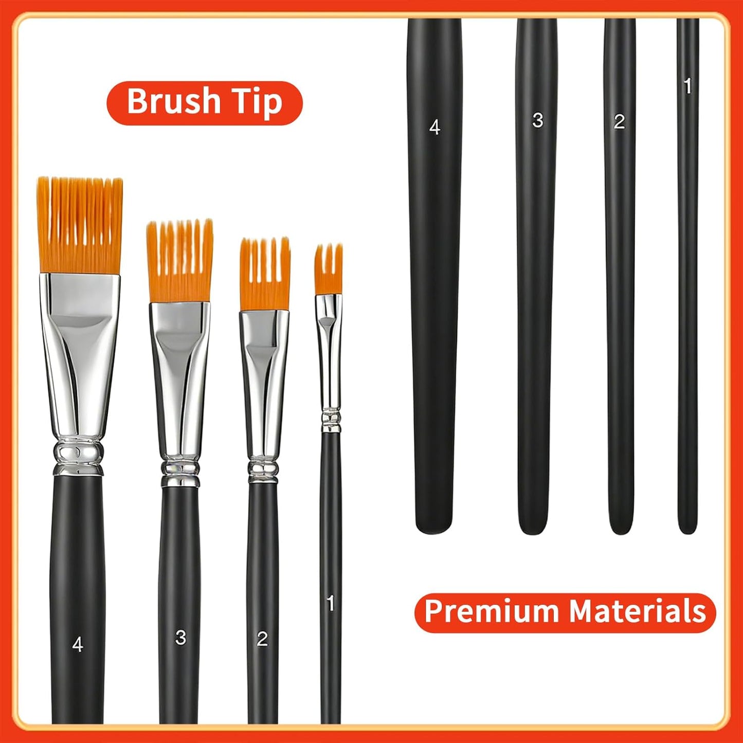 Set 4 Pzas Cepillo Pintura Técnica Madera Nilo
