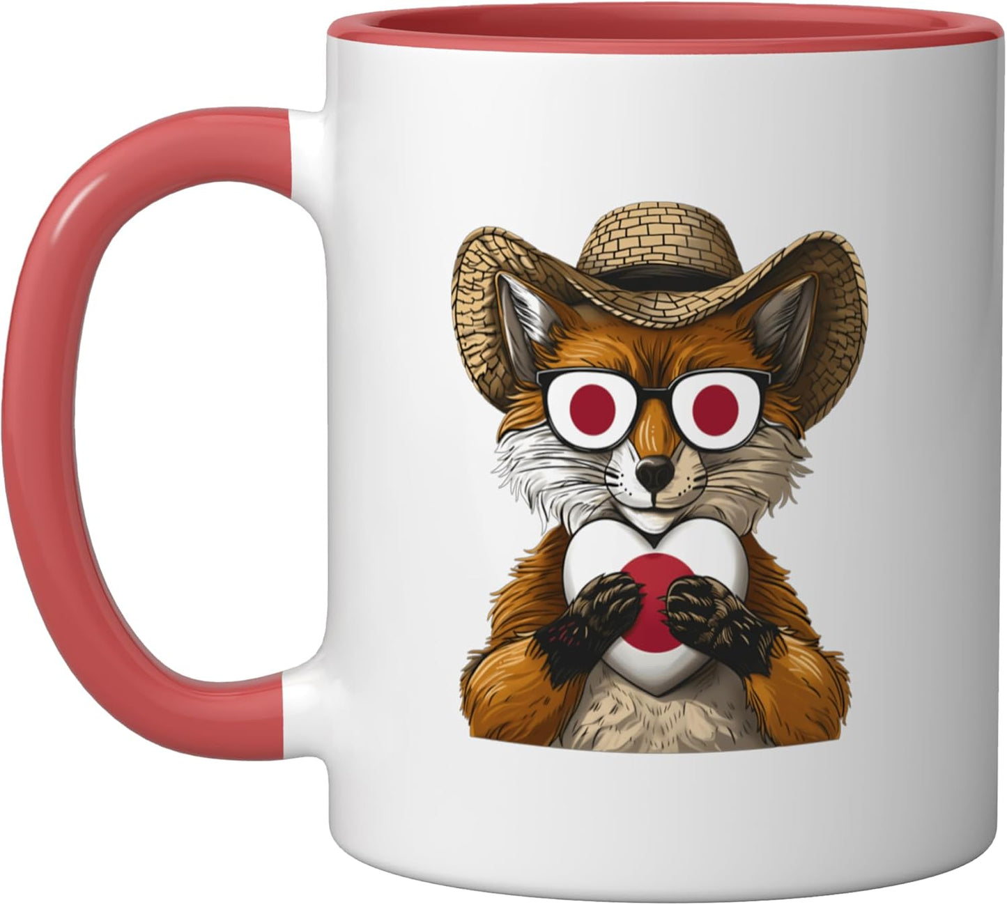 Taza Cerámica Bandera Japón Rojo Blanco