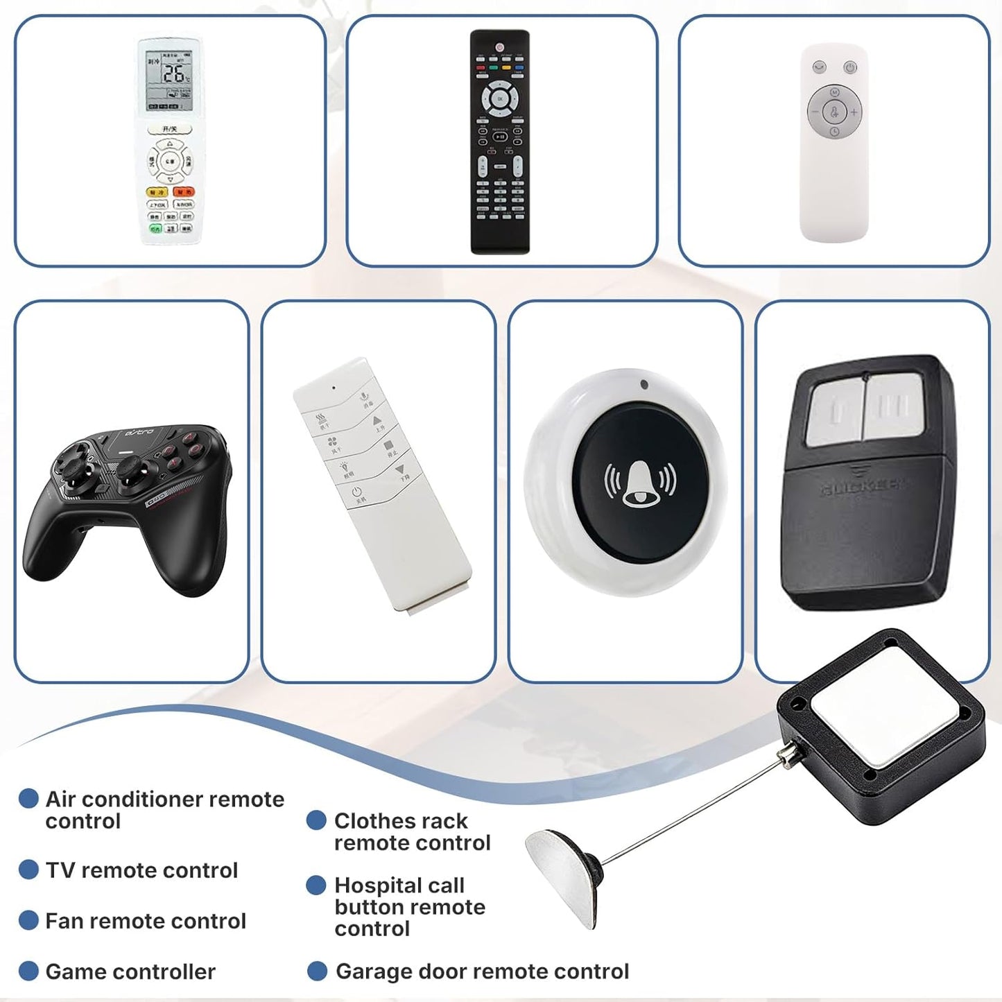 Cerraduras retráctiles 6.5pulg ajustables para TV y oficina 2 Pzas