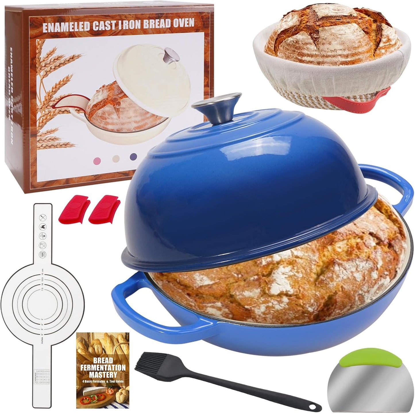 Horno holandés hierro fundido 6qt cesta algodón