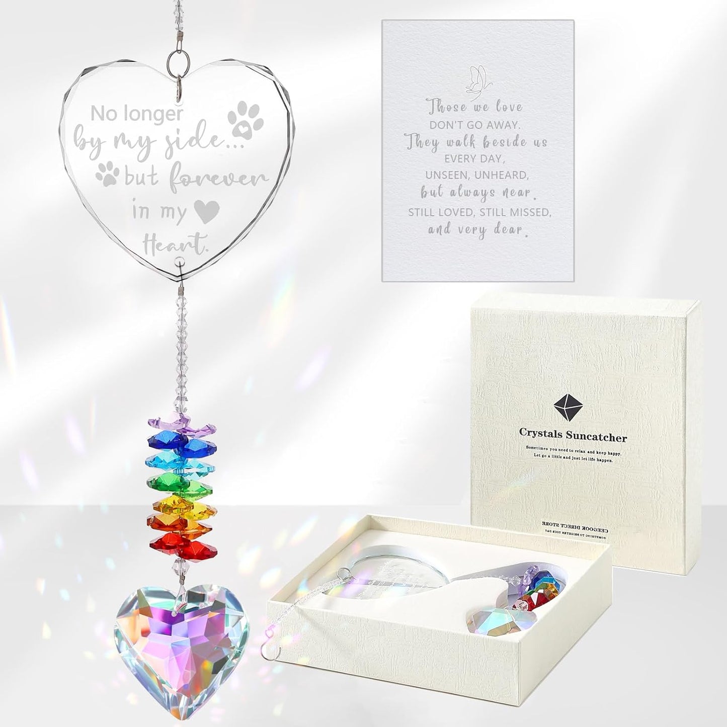 Atrapasueños cristal conmemorativo para perros fallecidos