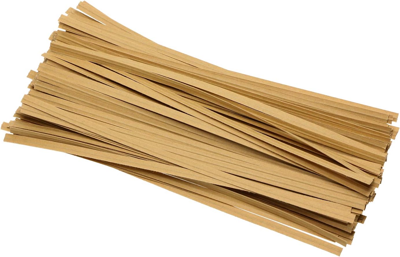100 lazos papel estraza kraft 6pulg