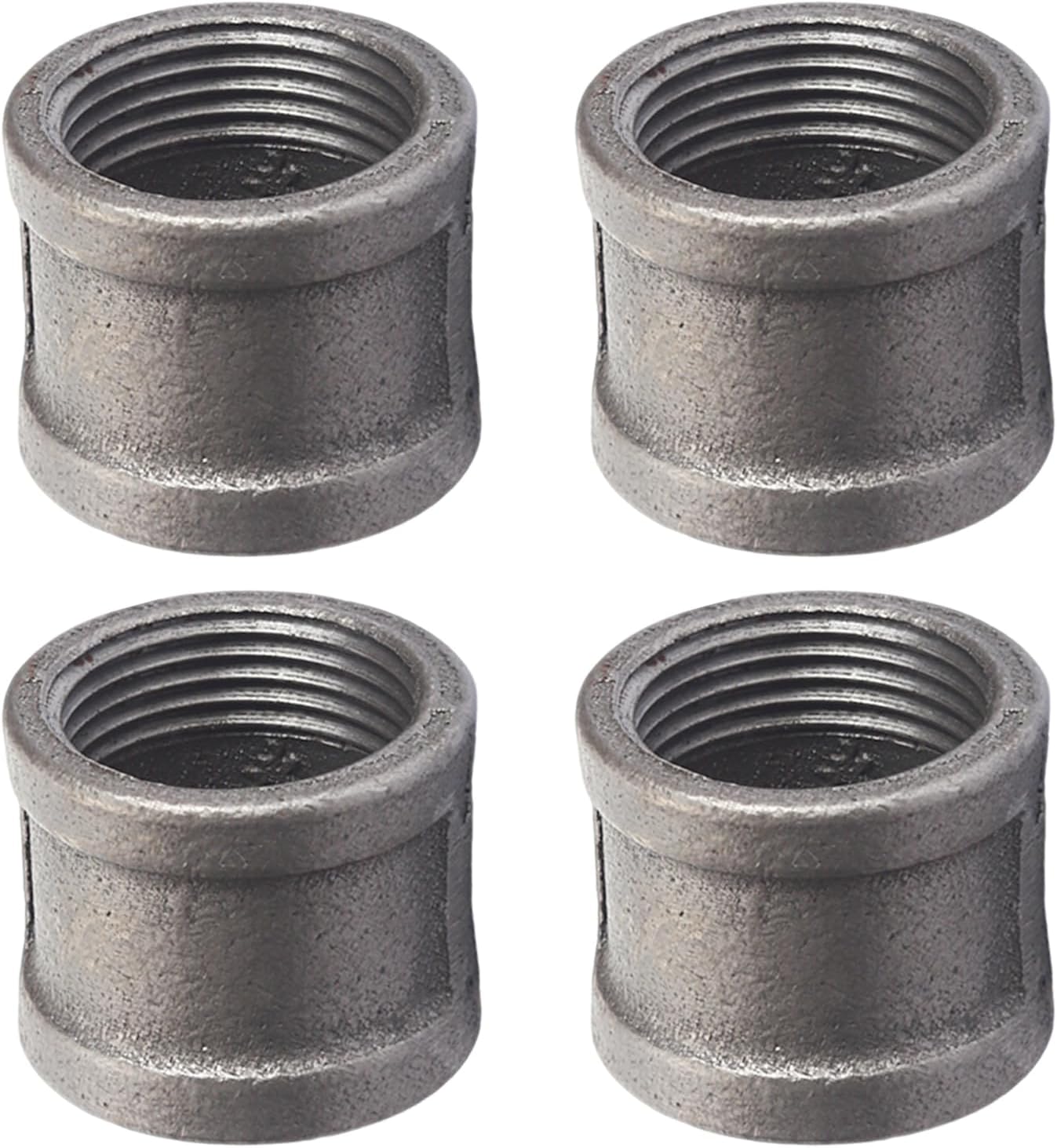 Conectores rosca hembra hierro fundido negro 1/2pulg set 4