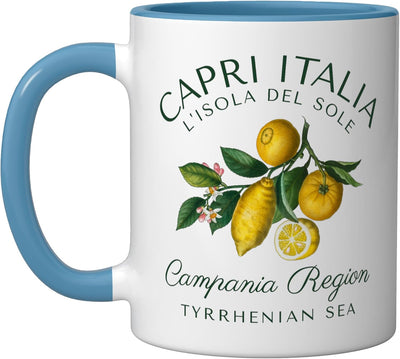 Taza cerámica Capri Italia Lemons Campania Mar Tirreno