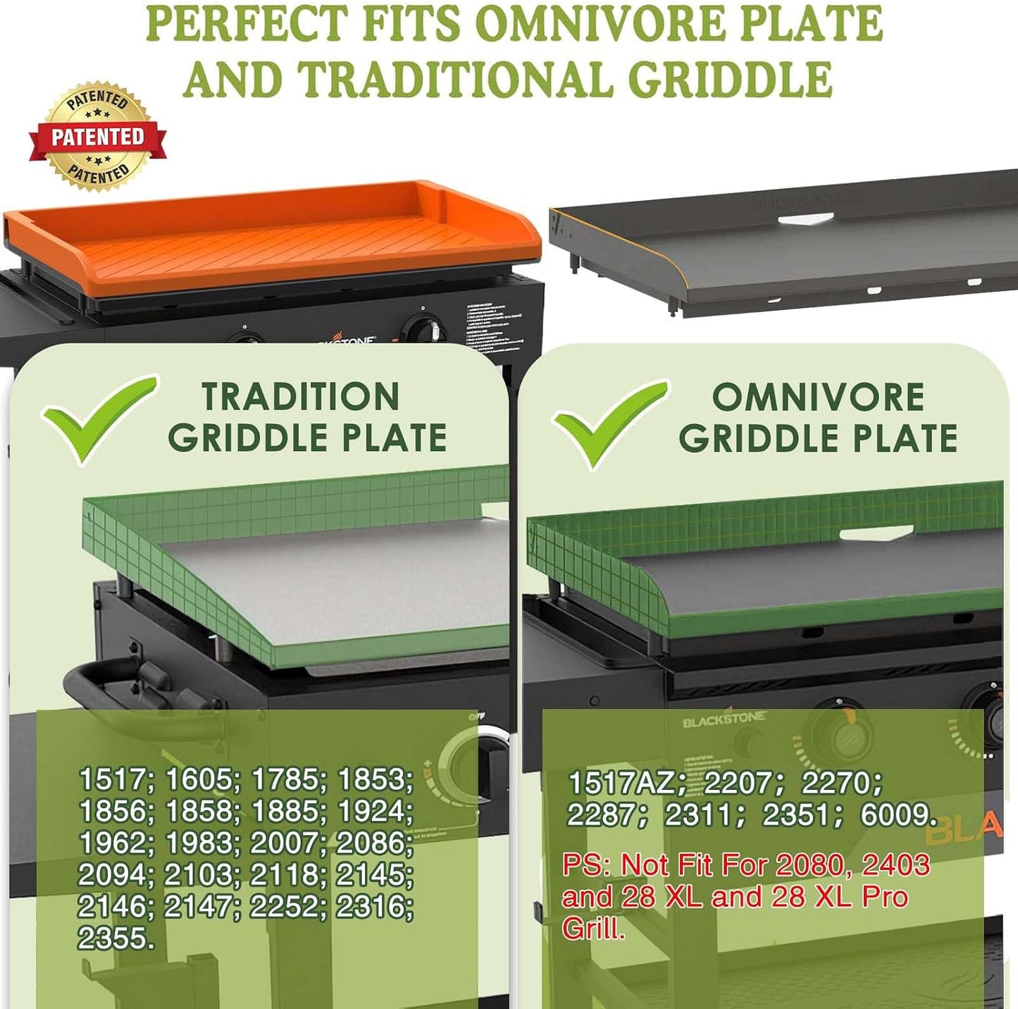 Cubierta silicona grado alimenticio para plancha Blackstone