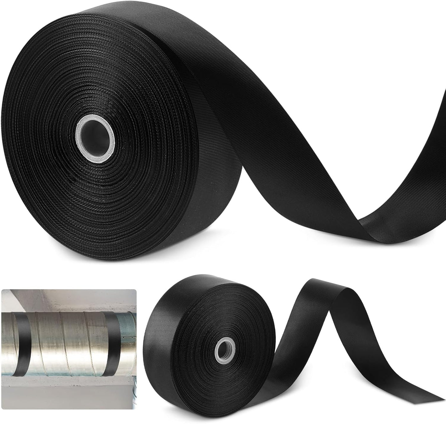 Correa ancha soporte conducto resistente 100pulg x 1.97pulg negro