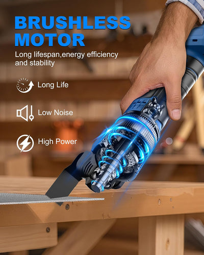Multiherramienta oscilante 20V 6 vel 3.5° para madera y lijar