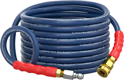 Manguera lavado 3/8pulg 4800PSI 25ft 4 capas acero trenzado