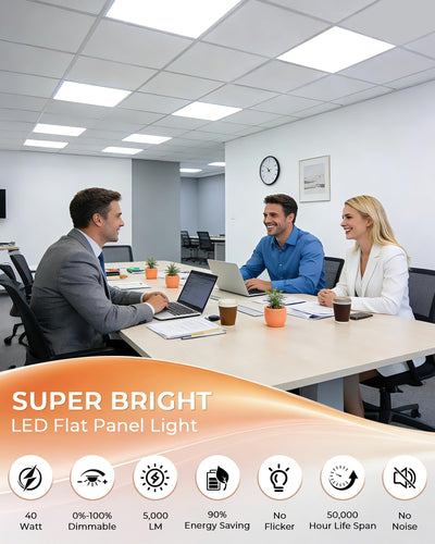 2 Luces LED Plano 2x2 Regulable 3000-6300K