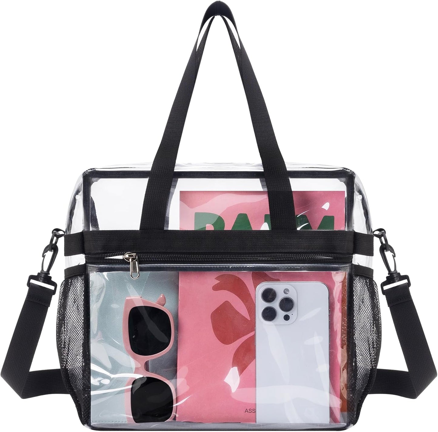 Bolsa transparente con correa para estadio y trabajo