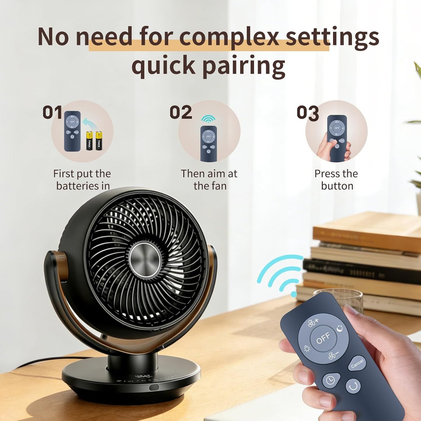 Control remoto para ventilador portátil AddAcc Y01 D12 D10