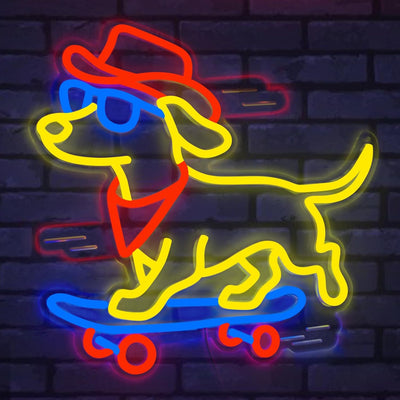 Signo Led perro neon para decorar paredes y fiestas