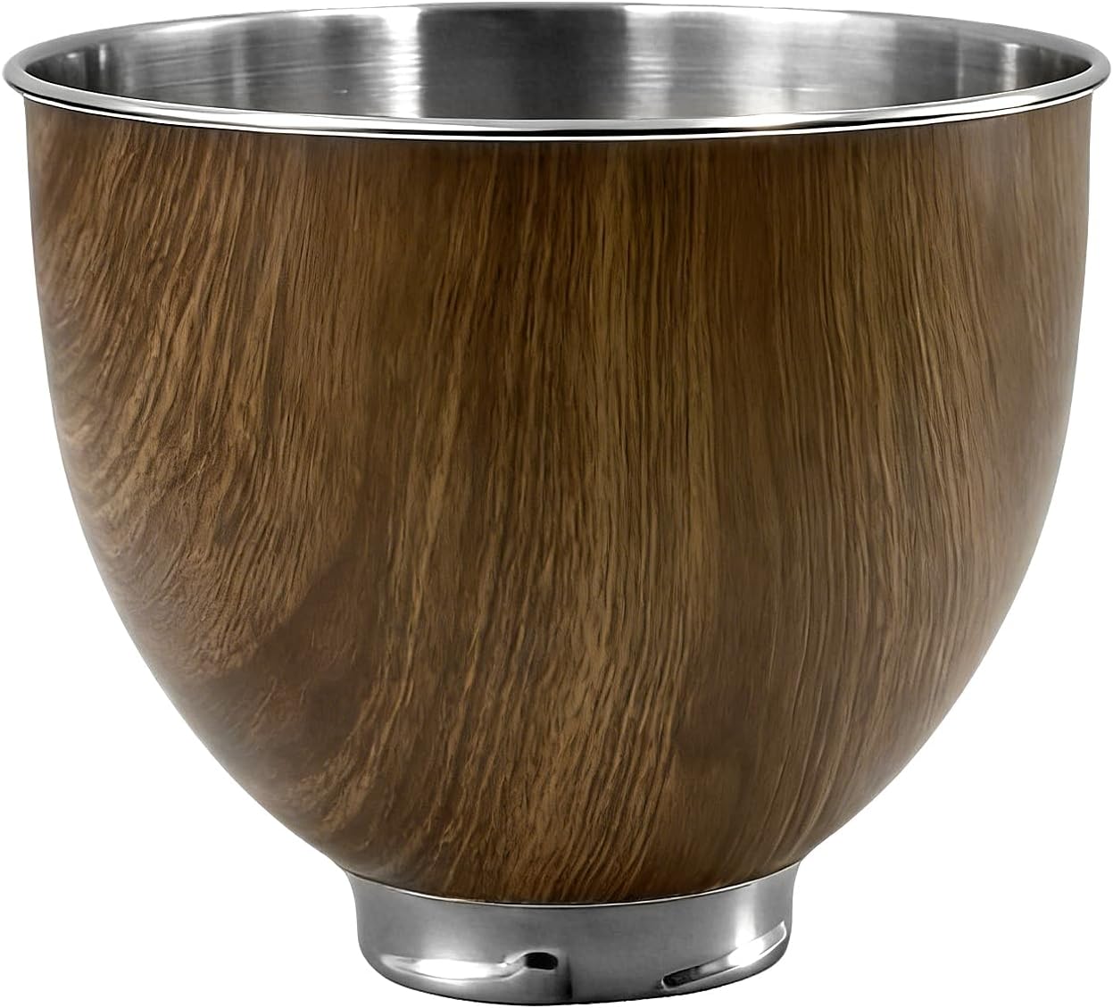 Cuenco acero inox comp KitchenAid 4.5-5qt textura madera