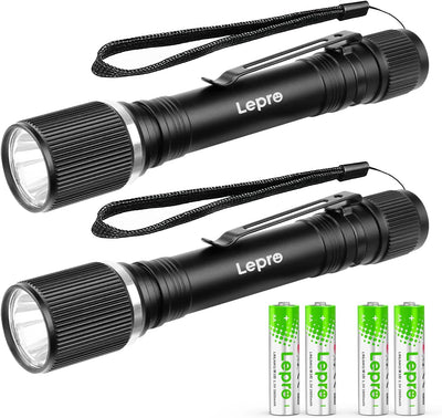 Linterna LED mini con clip impermeable 2 pack