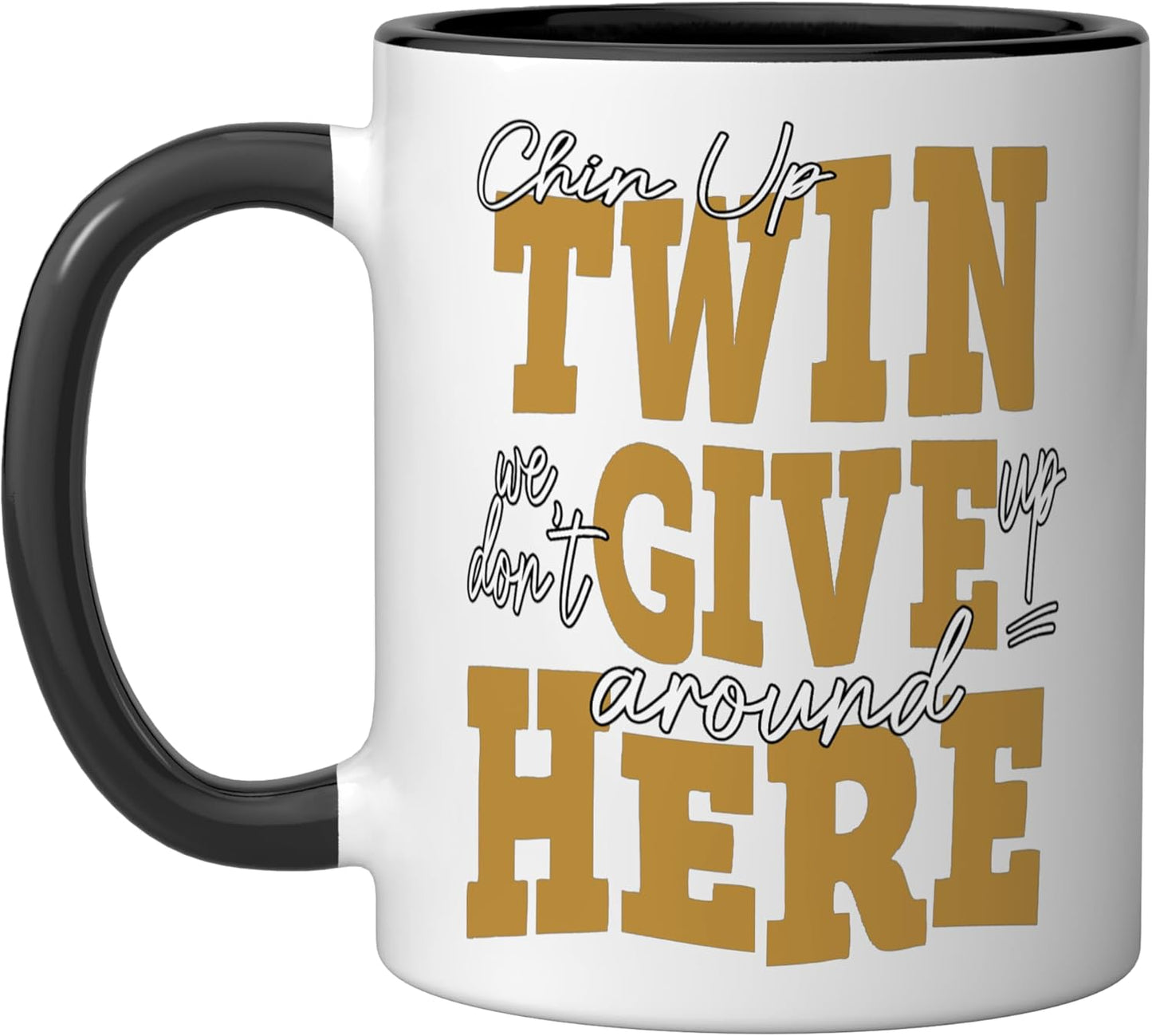 Taza cerámica twin graphic color marrón