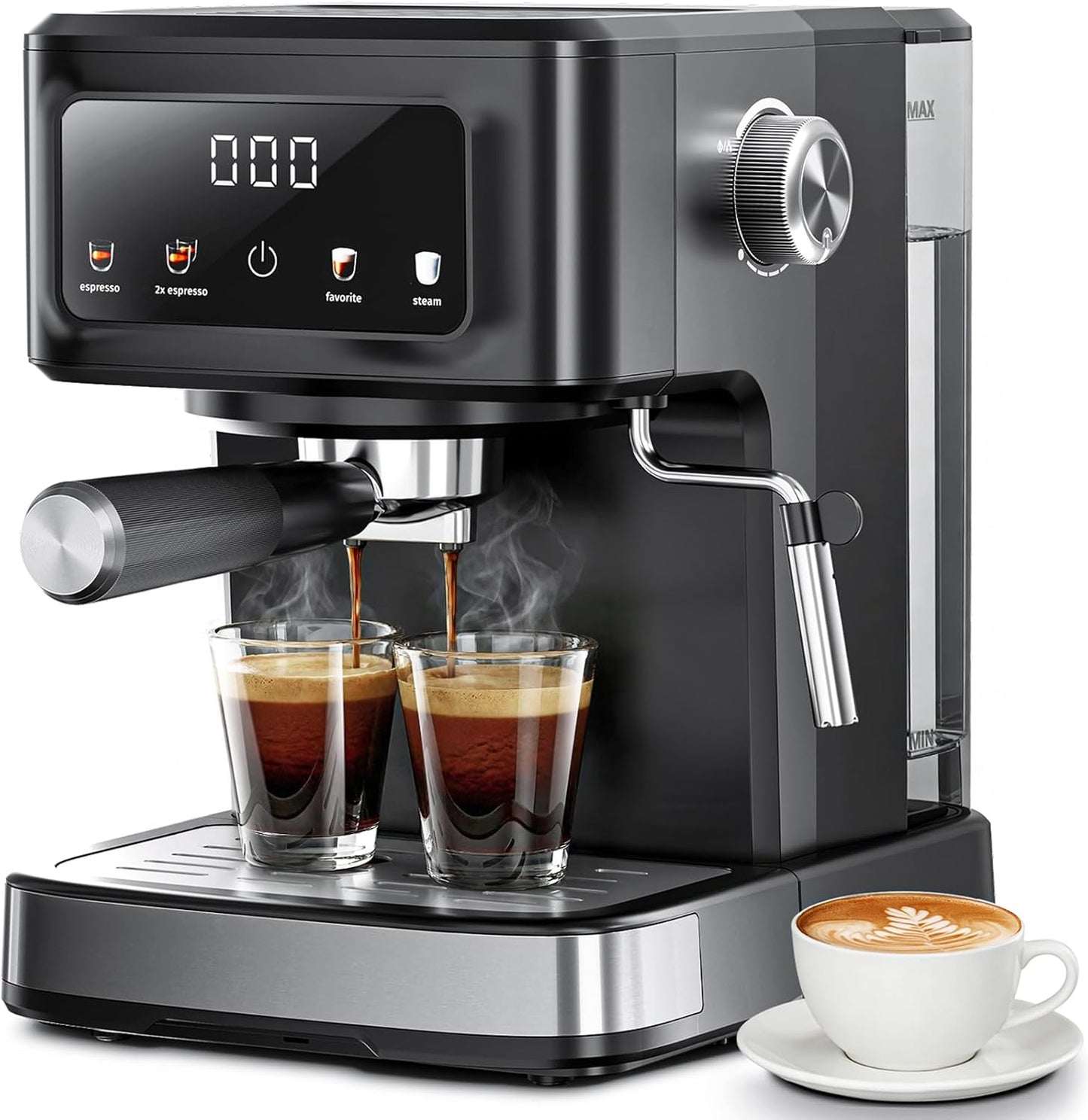 Cafetera Espresso Digital 15 Bar Tanque 50oz Espumador Leche