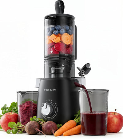 Exprimidor frutas y verduras autoalimentado negro