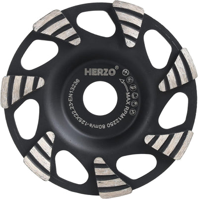 Muela de copa 5 pulg diamante para hormigón y piedra