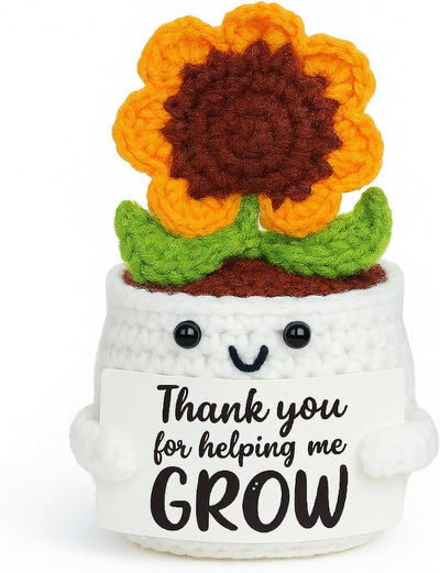 Maceta girasol hecha a mano regalo profesores y mujeres