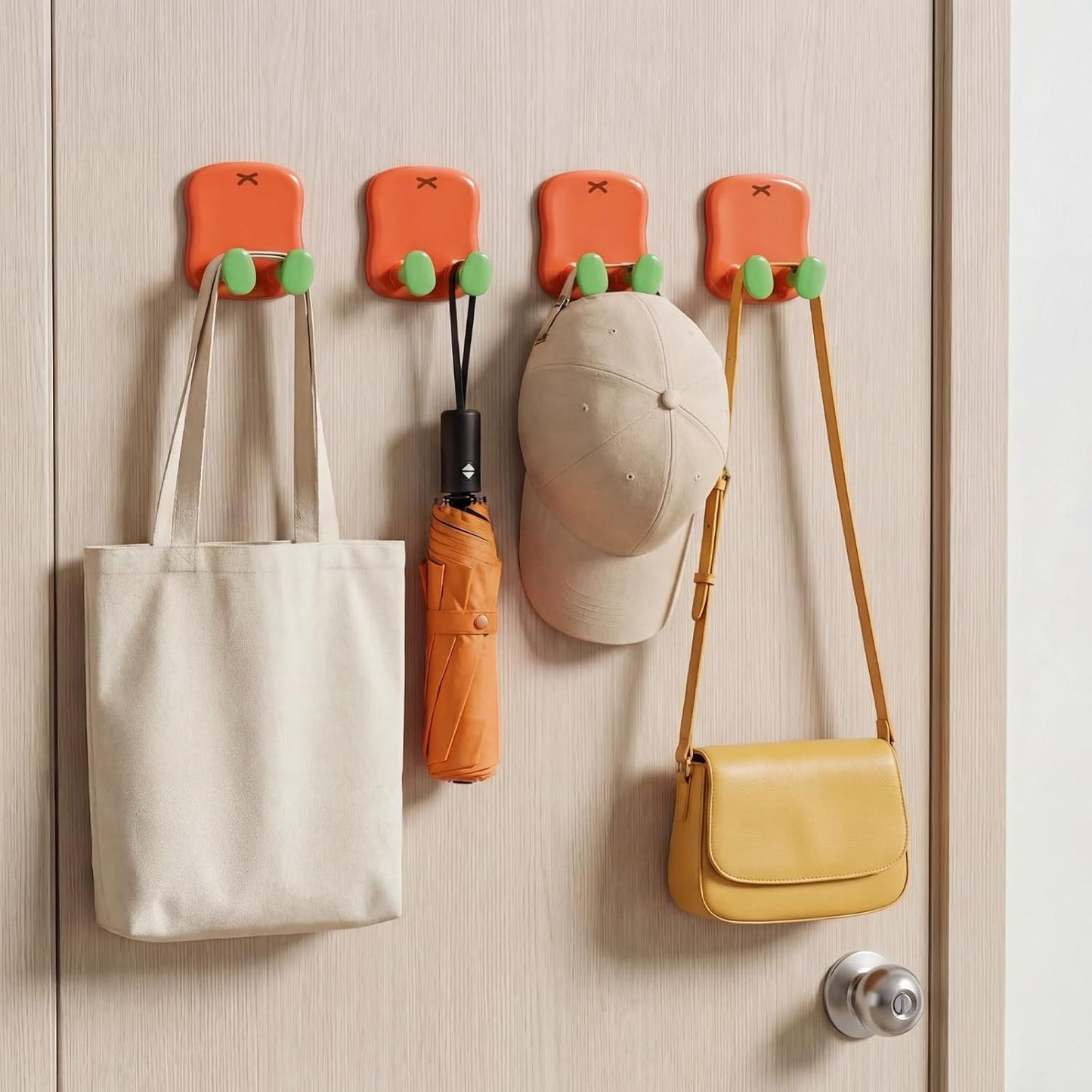 Ganchos adhesivos ABS para cocina, llaves y afeitadoras
