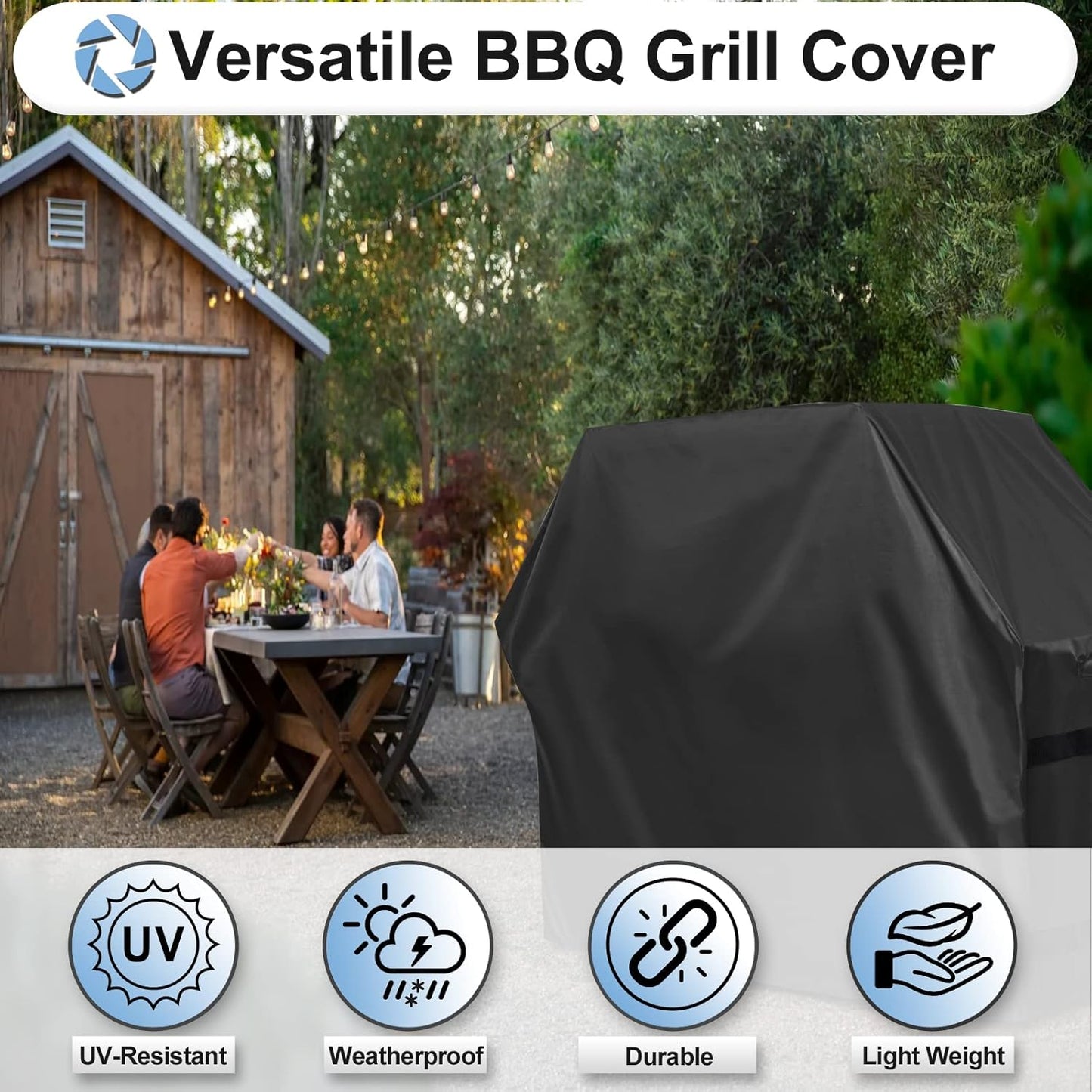 Cubierta parrilla gas resistente UV universal