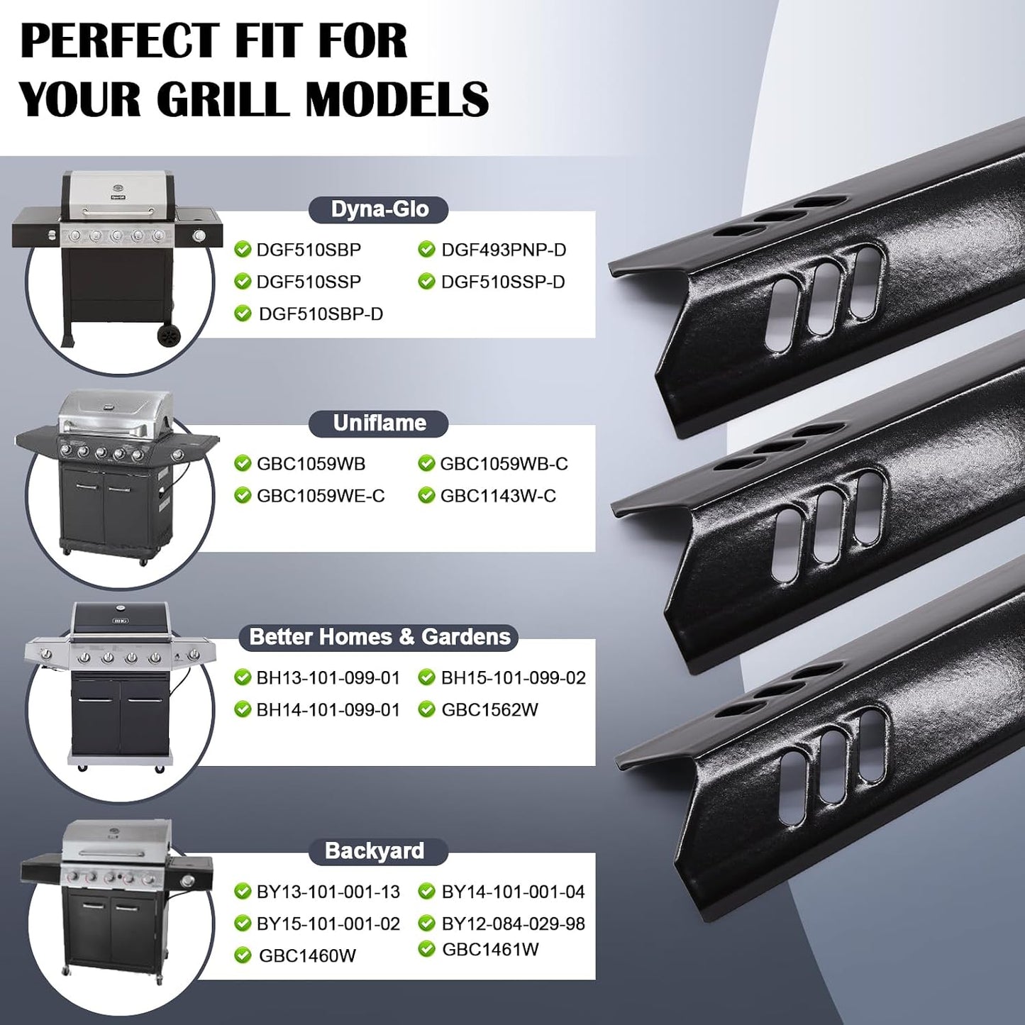 Piezas parrilla Dyna Glo Uniflame GBC1059WB