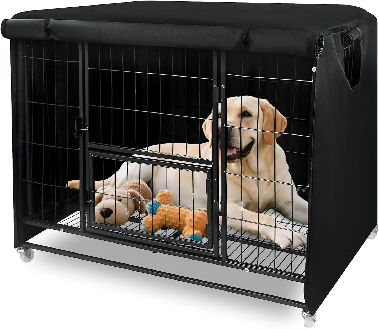 Funda jaula perro 38pulg tela Oxford 900D aislada UV resistente