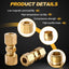 Conector tubería latón 1/4" OD x 1/4" OD