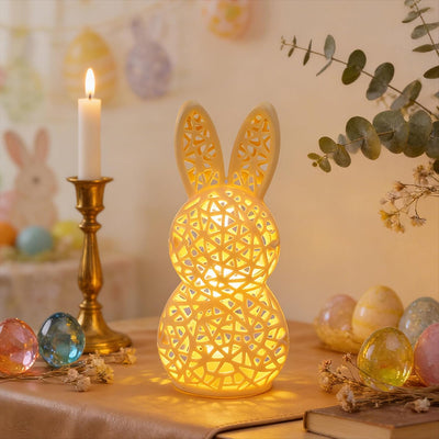 Lámpara de conejo 3D para estantería y oficina