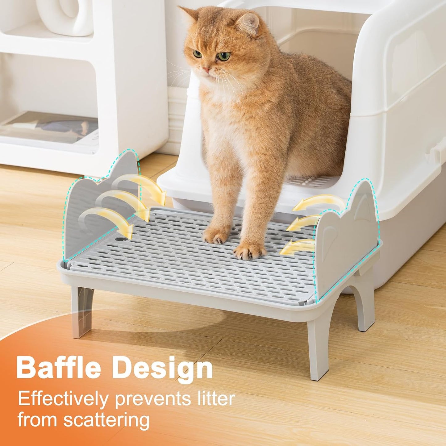Escalera para caja de gato rampa grande antirastreo