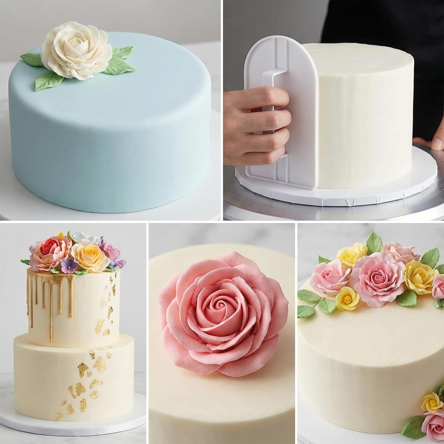Pala y pulidora de fondant más suave para pasteles y manualidades de azúcar