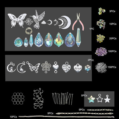 Kit 400 atrapasoles cristal decoración hogar manualidades