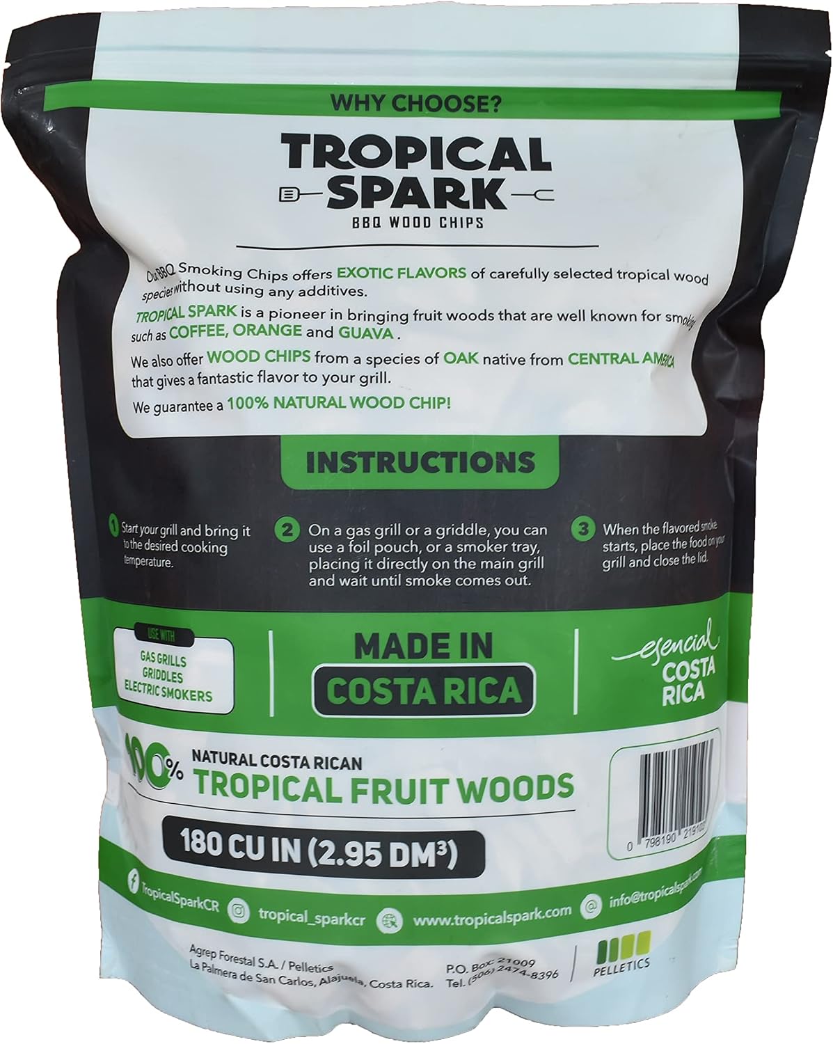 Astillas madera para barbacoa asar hornear 180 cu