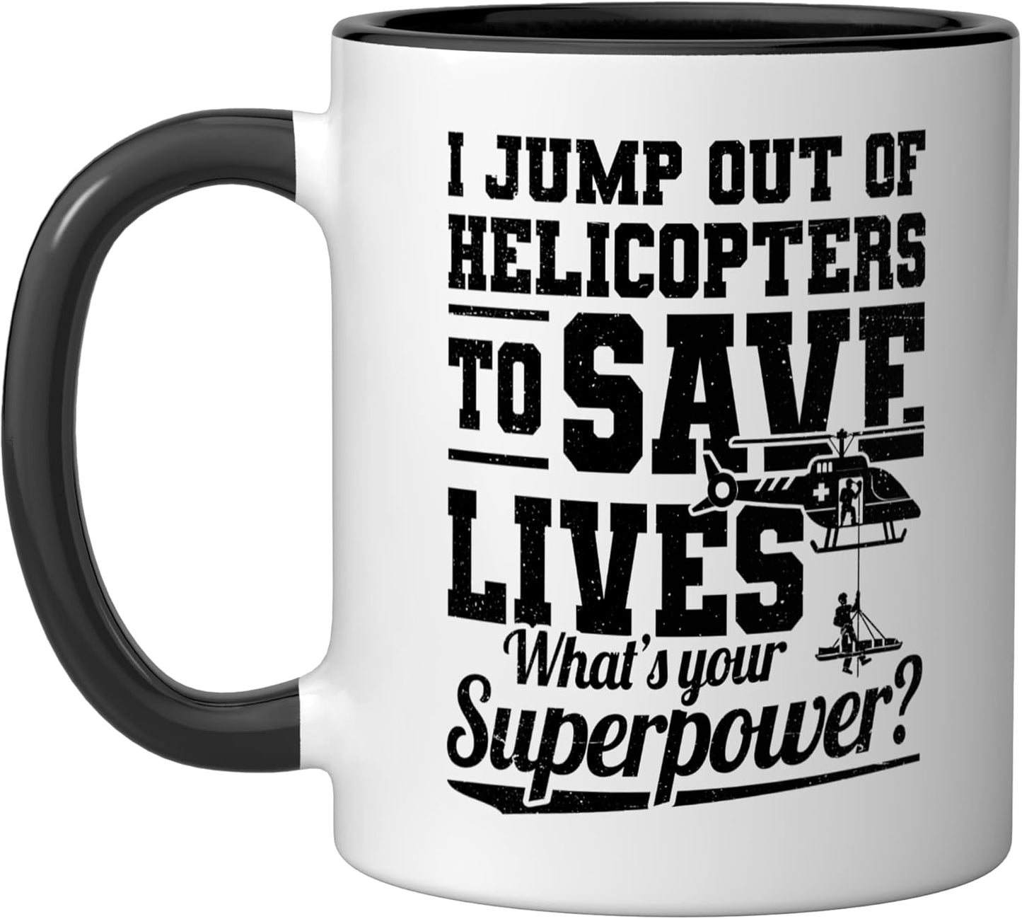 Taza Cerámica SAR Negro/Blanco