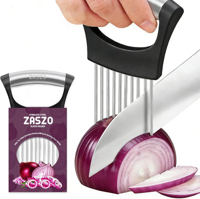 Soporte rebanador cebolla acero inox picador verduras