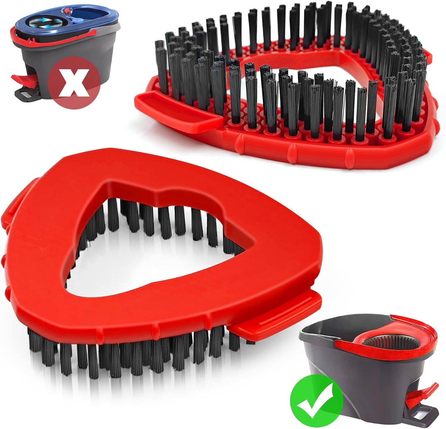 2 Cepillos Giratorios O-Cedar EasyWring para Fregona