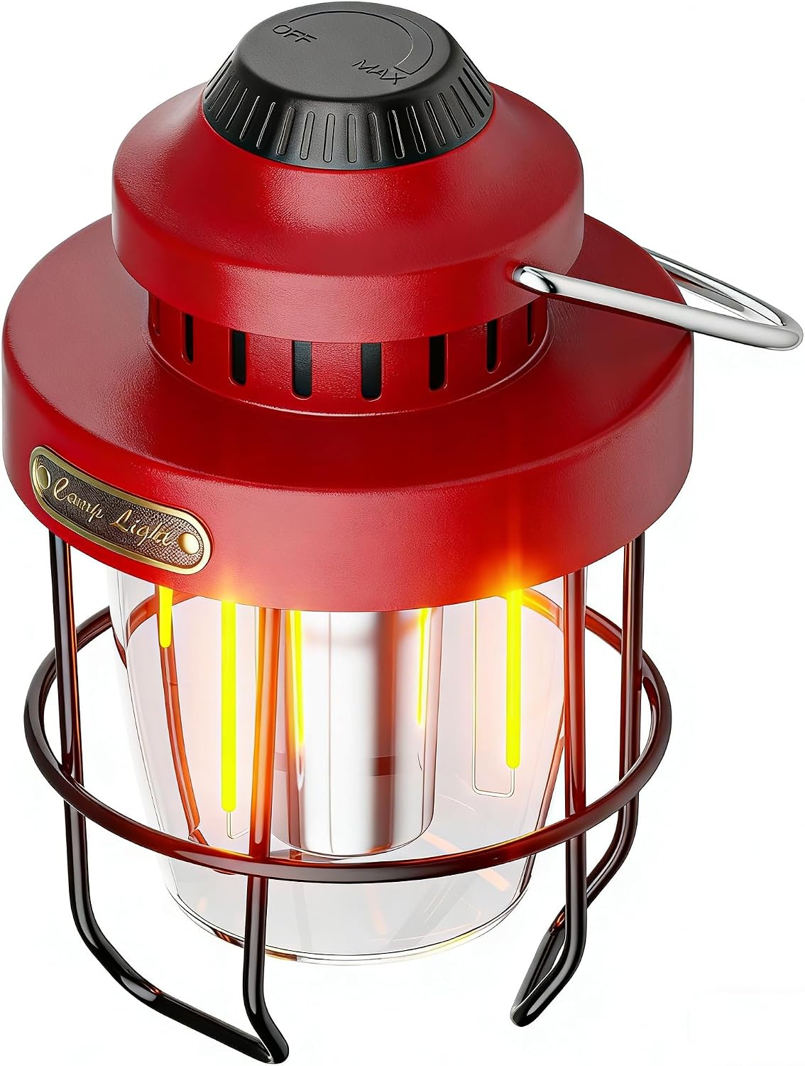 Linterna vintage LED recargable luz cálida para glamping y hogar