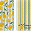 Paños de cocina de limón rayas onduladas 18x26 pulg