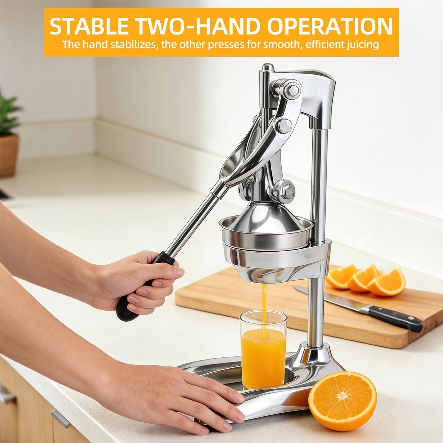 Exprimidor Manual Acero Inox para Limón Naranja