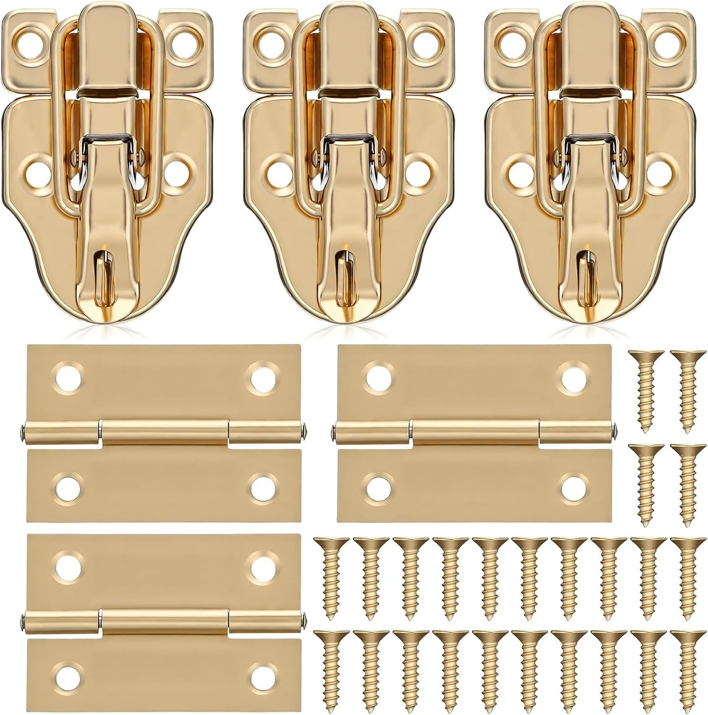 Pestillo cerrojo pico pato estilo retro dorado con bisagras