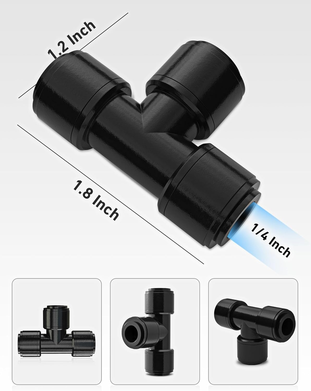 16 Accesorios Riego Goteo 1/4pulg Conexión Rápida Jardín