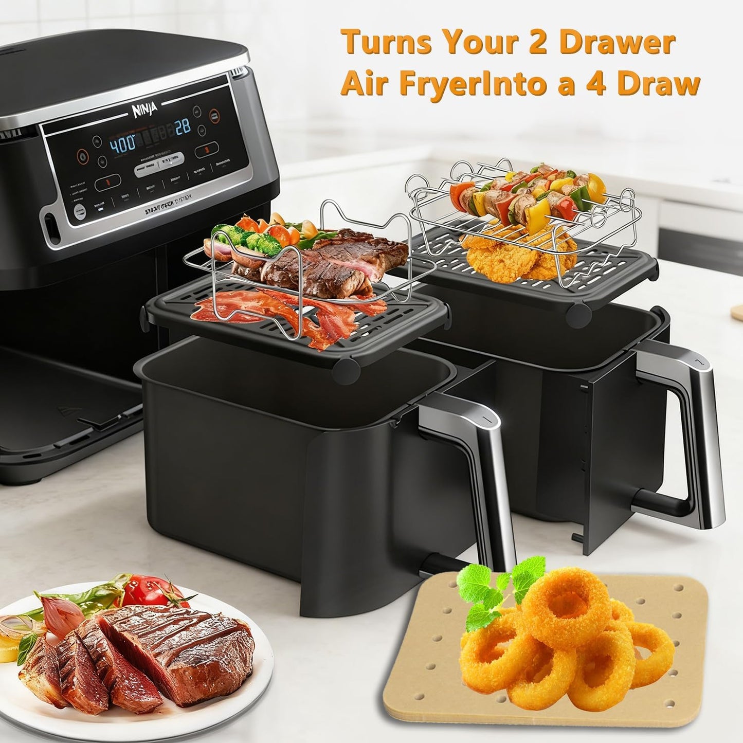 Accesorios freidora aire dual compatibles Ninja 8QT-10QT DualZone