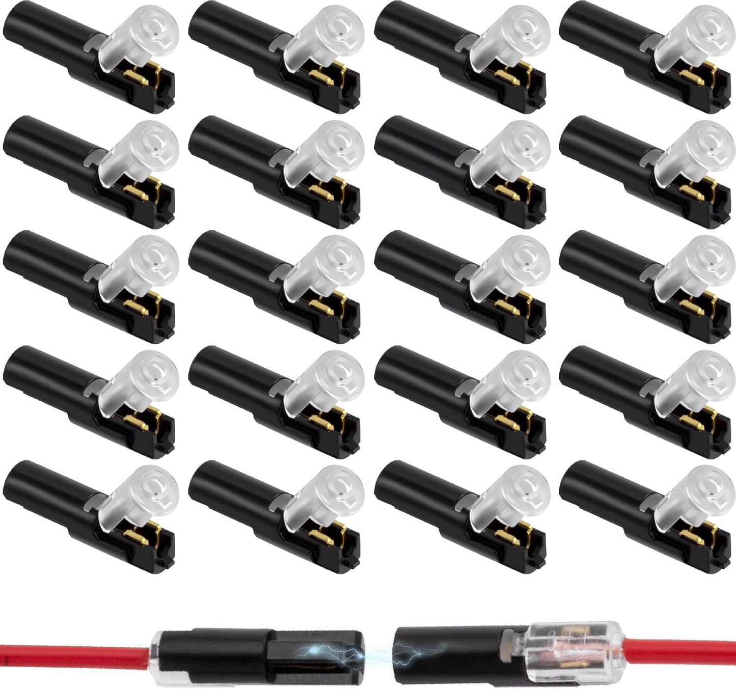 Conectores eléctricos 1 pin para 16-22 AWG con hebilla