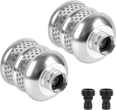 Cabezal rociador metal manguera aluminio para riego suave arbustos