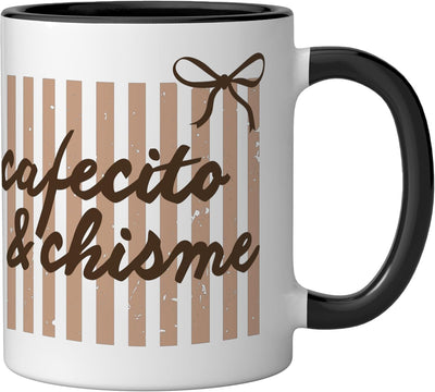 Taza de cerámica Cafecito y Chisme Coffee Gossip Latina Humor