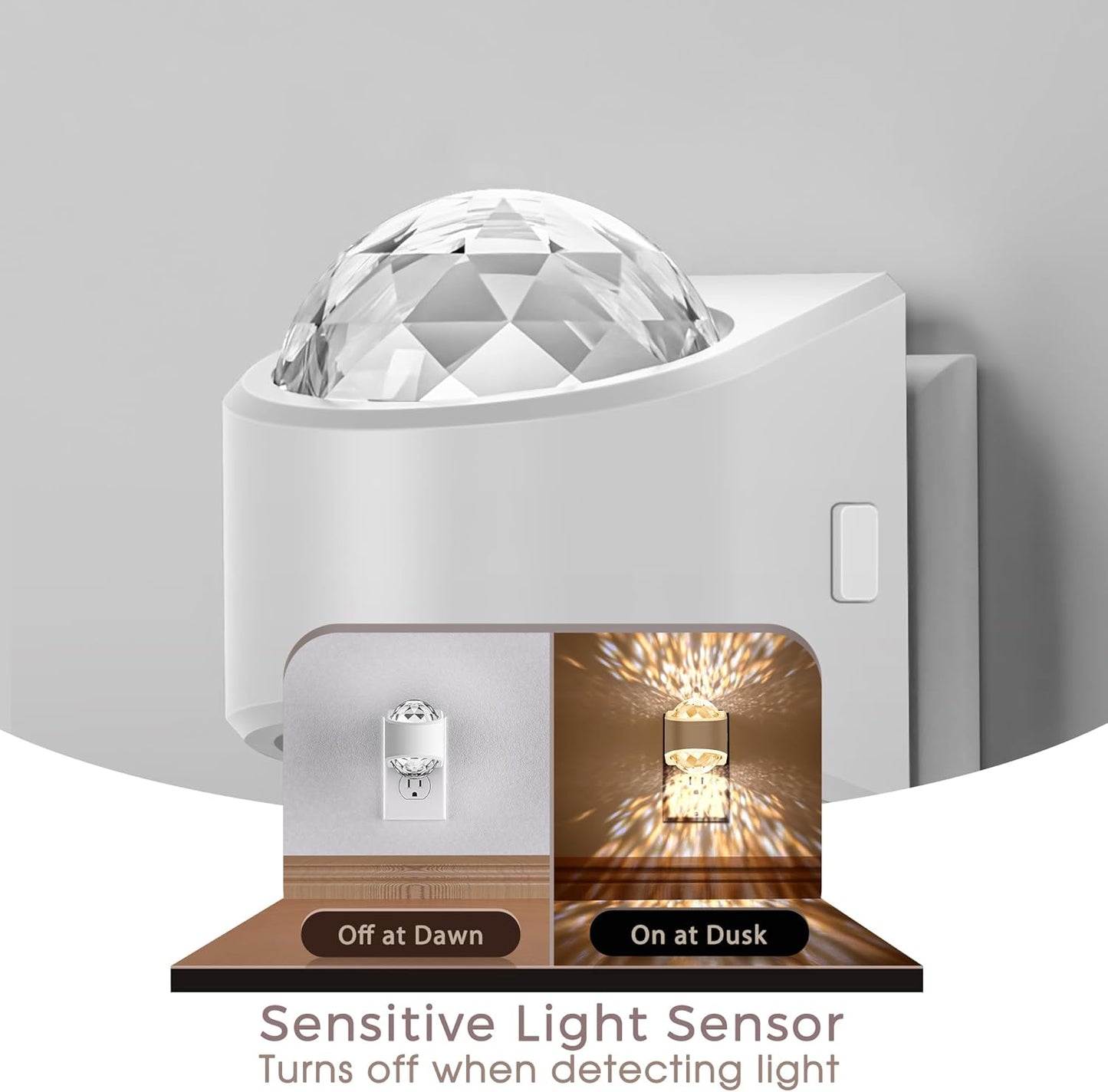 Luz nocturna enchufable 4uds LED regulable dormitorio