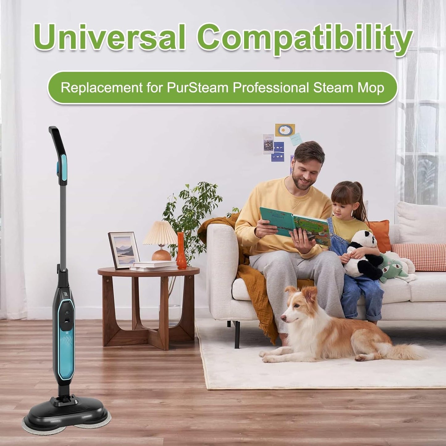 6 Pzas Almohadillas Lavables Repuesto Pursteam ScrubMaster