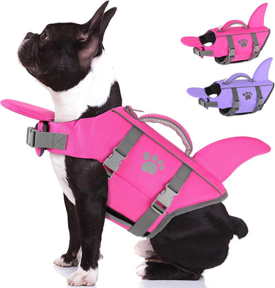 Chaleco salvavidas para perros con asa reflectante
